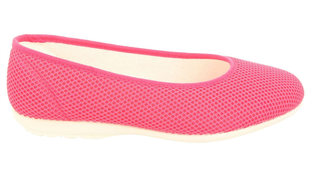 Womens Wide Fit DB Melissa Slippers in Black Textile - Image 8