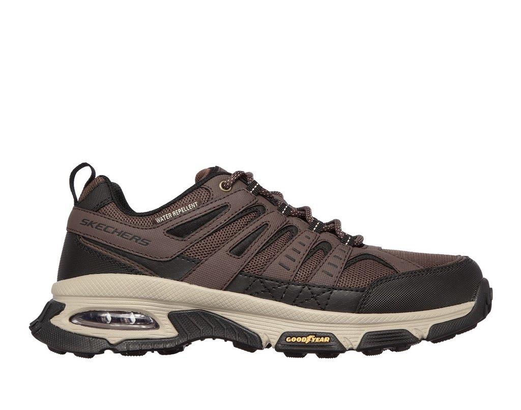 Men's Wide Fit Skechers 237214 Air Envoy Water Repellent outdoor Walking Trainers - Brown/Black in Brown/Black - Image 2