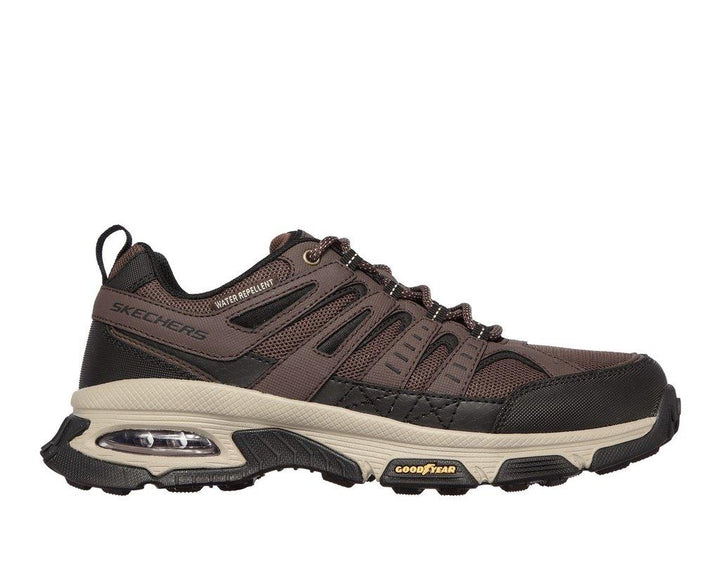 Men's Wide Fit Skechers 237214 Air Envoy Water Repellent outdoor Walking Trainers - Brown/Black in Brown/Black - Image 1