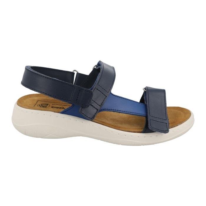 Women's Wide Fit DB Kittiwake Sandals in Two Tone Navy - Image 2