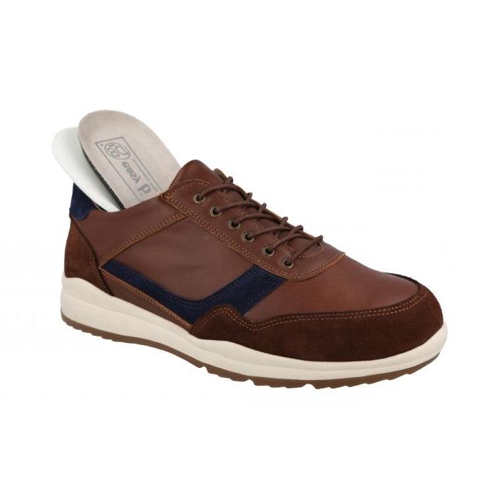Men's Wide Fit DB Benedict Trainers in Black / Grey - Image 12