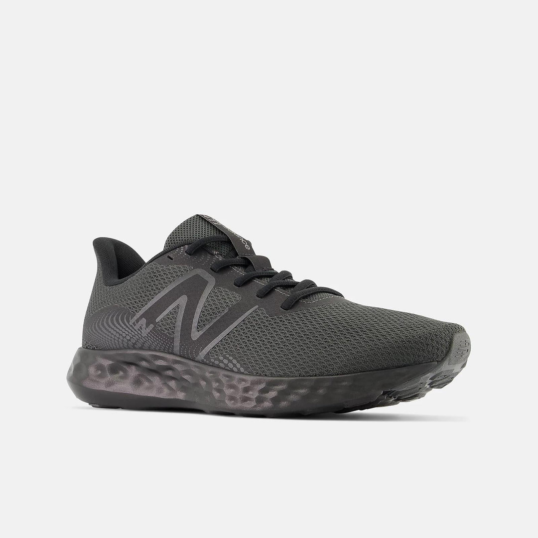 Women's Wide Fit New Balance M411LK3 Walking and Running Trainers - Black in Black - Image 4