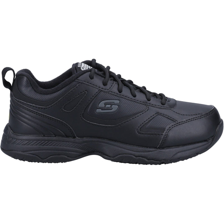 Women's Wide Fit Skechers 77200EC Work RF Dighton Bricelyn SR Safety Trainers in Black - Image 1