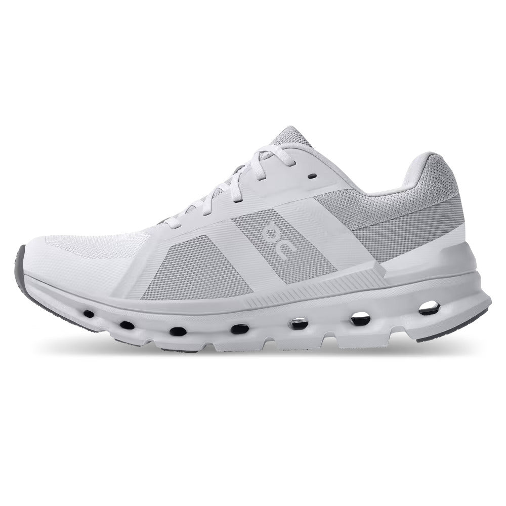 Women's Wide Fit On Cloudrunner Training Shoes - White/Frost in White/Frost - Image 3