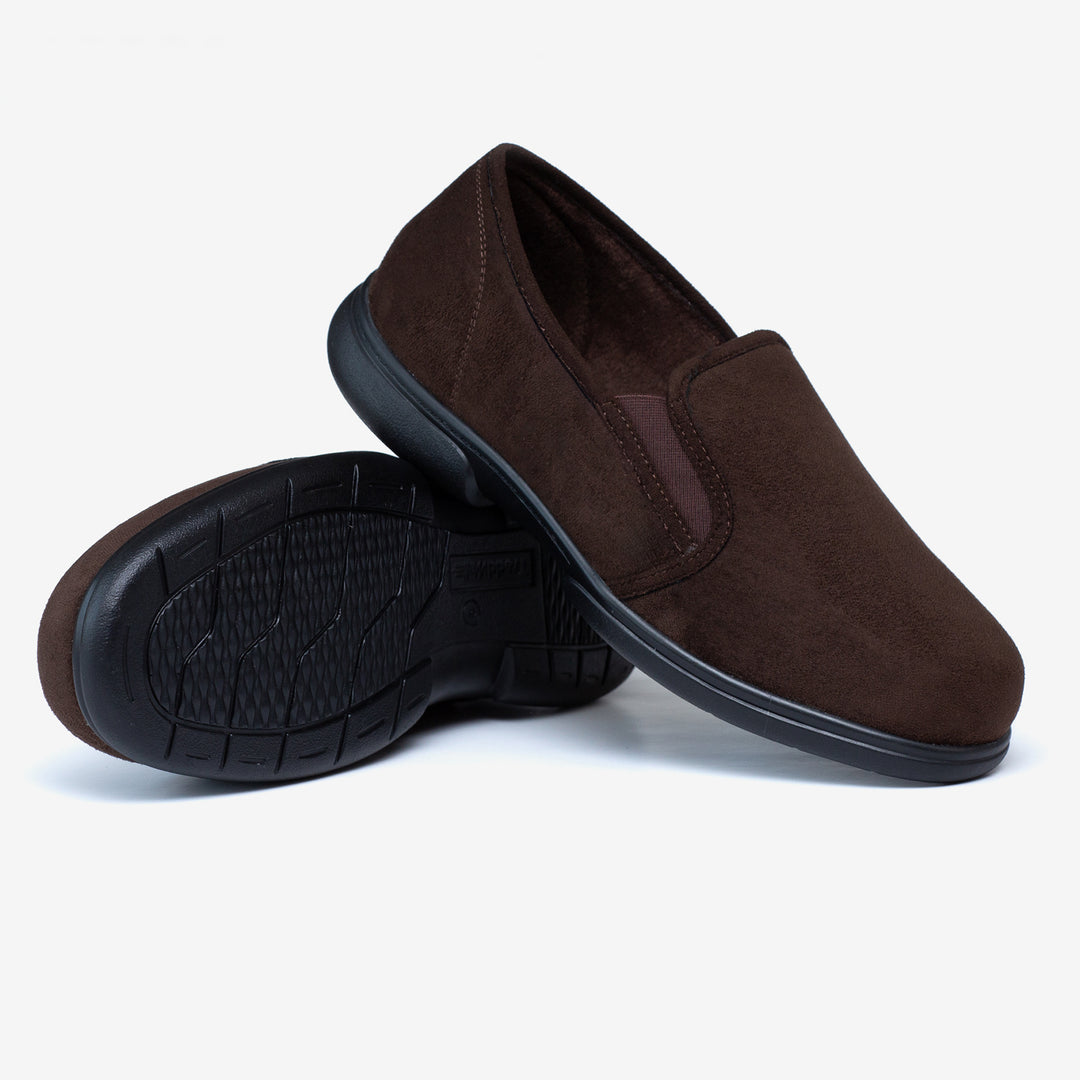 Mens Wide Fit Tredd Well Seth Slip On Slippers in Black - Image 18