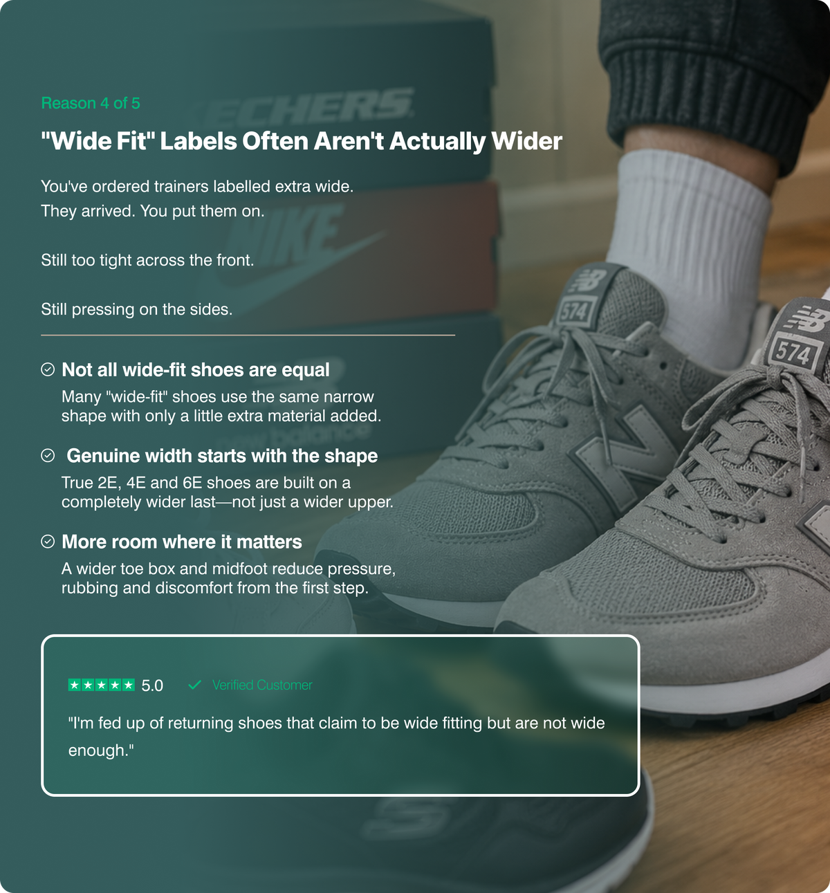 5 Reasons People With Wide Feet Struggle to Find Trainers That Actually Fit
