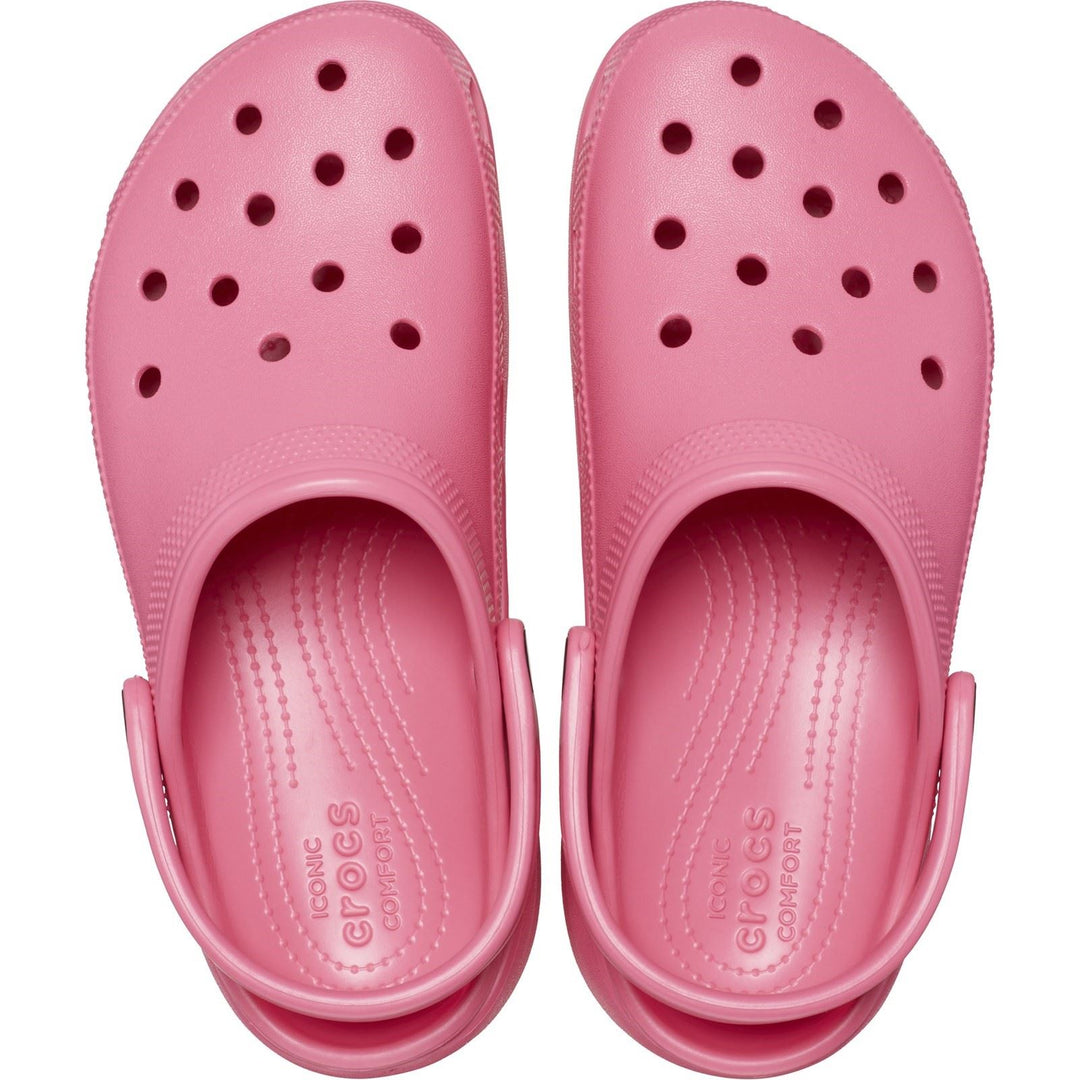 Women's Crocs 206750 Classic Platform Clog Sandals in Black - Image 27