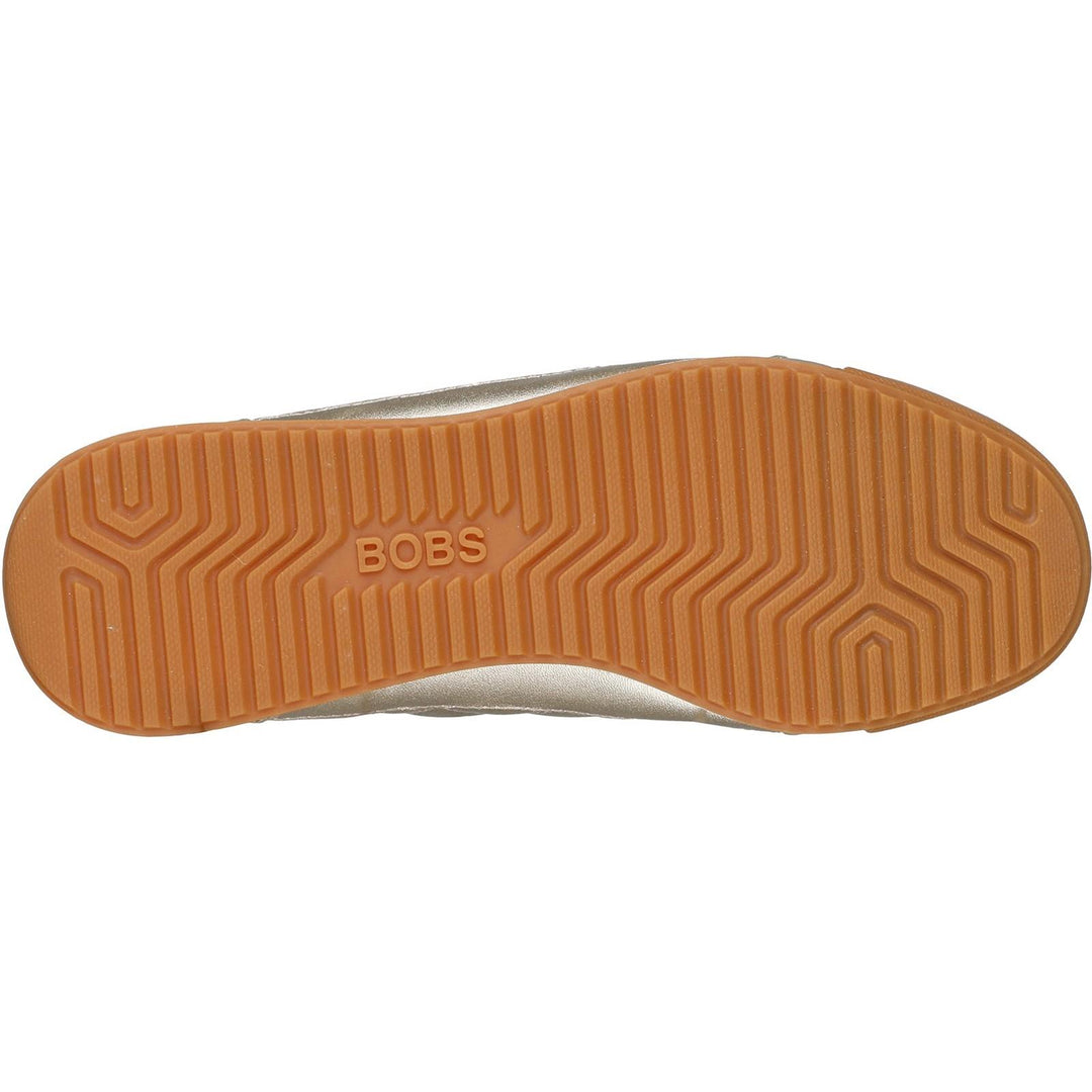 Women's Wide Fit Skechers 114596 Bobs Billie Wild Comfort Shoes in Gold - Image 6