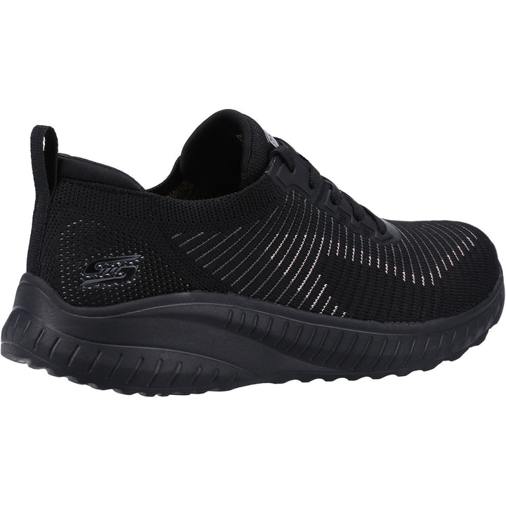 Women's Wide Fit Skechers 117207 Bobs Squad Chaos Renegade Trainers - Black in Black - Image 1