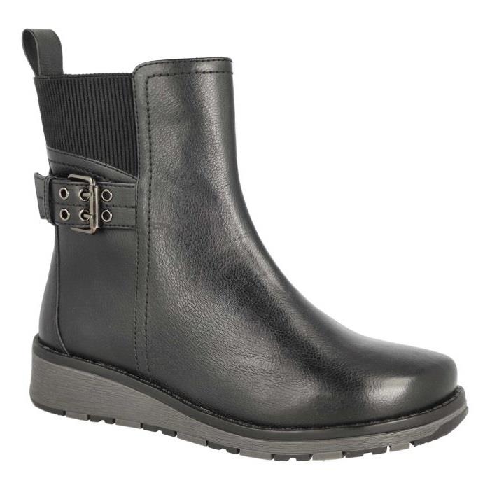 Women's Wide Fit DB Yosemite Boots in Black Synthetic - Image 1