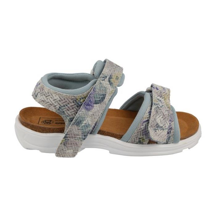 Women's Wide Fit DB Linnet Sandals in Sky Blue Floral - Image 1