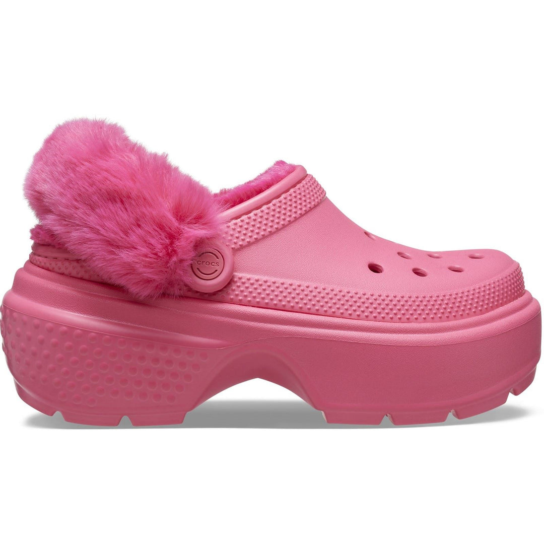 Women's Crocs 208546 Stomp Lined Clog in Black - Image 14