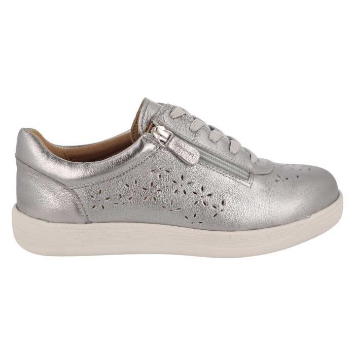 Women's Wide Fit DB Kaunas Shoes in Navy Leather - Image 7