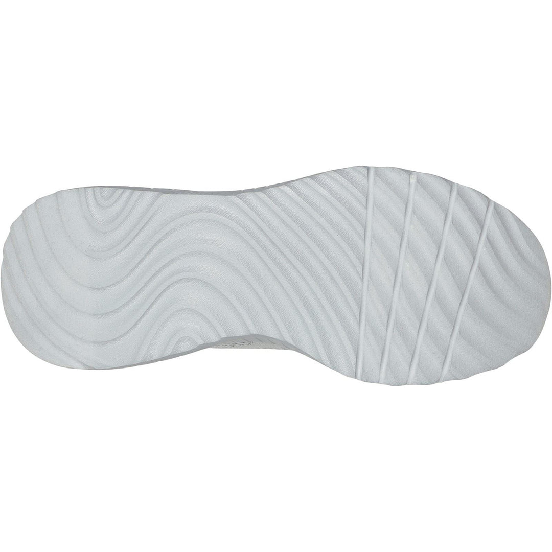 Women's Wide Fit Skechers Bobs Squad Chaos Face Off 117209 Vegan Trainers - Light Grey in Light Grey - Image 6
