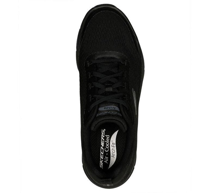Men's Wide Fit Skechers Relaxed Fit 232502 Arch Fit D'Lux Summer Trainers in Black - Image 1