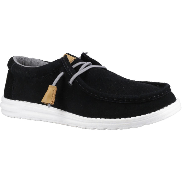 Men's Heydude 40404 Wally Craft Suede Shoes in Black - Image 1