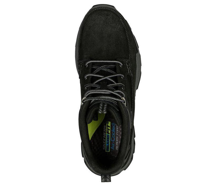 Men's Wide Fit Skechers 204454 Relaxed Fit Respected Boswell Good Year Boots in Black - Image 1