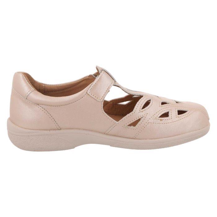Women's Wide Fit DB Ayla Shoes in Navy Leather - Image 10