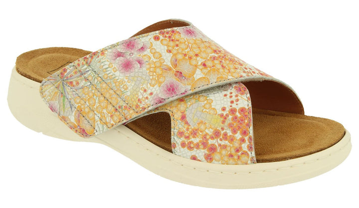 Womens Wide Fit DB Roxanne Sandals in Ocean Blue Multi Leather - Image 1