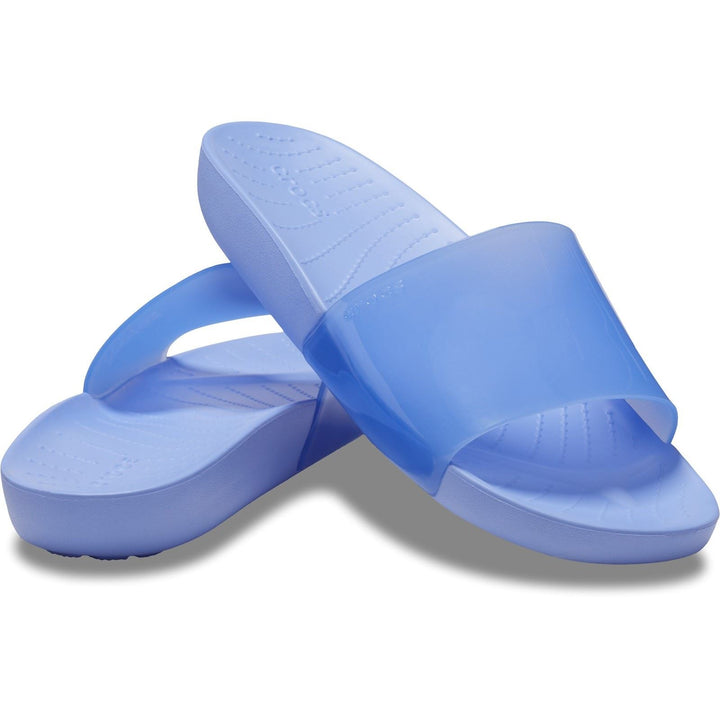 Women's Crocs 208538 Splash Gloss Slippers in Moon Jelly - Image 1