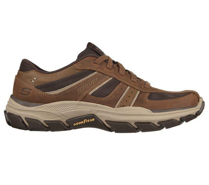 Men's Relaxed Fit Skechers 204330 Respected Edgemere Good Year Walking Trainers - Desert in Desert - Image 1