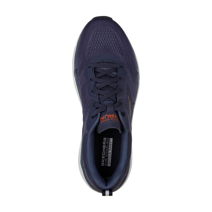 Men's Wide Fit Skechers 220068 Max Cushioning Premier Perspective Trainers in Navy/Orange - Image 1