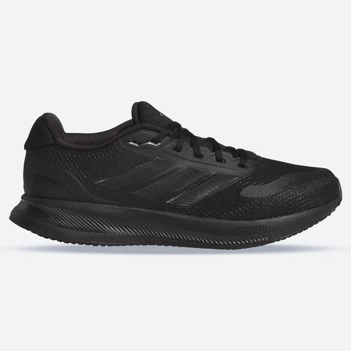 Men's Wide Fit Adidas Runfalcon 5 JH5184 Walking/Running Trainers in Black/Black - Image 1