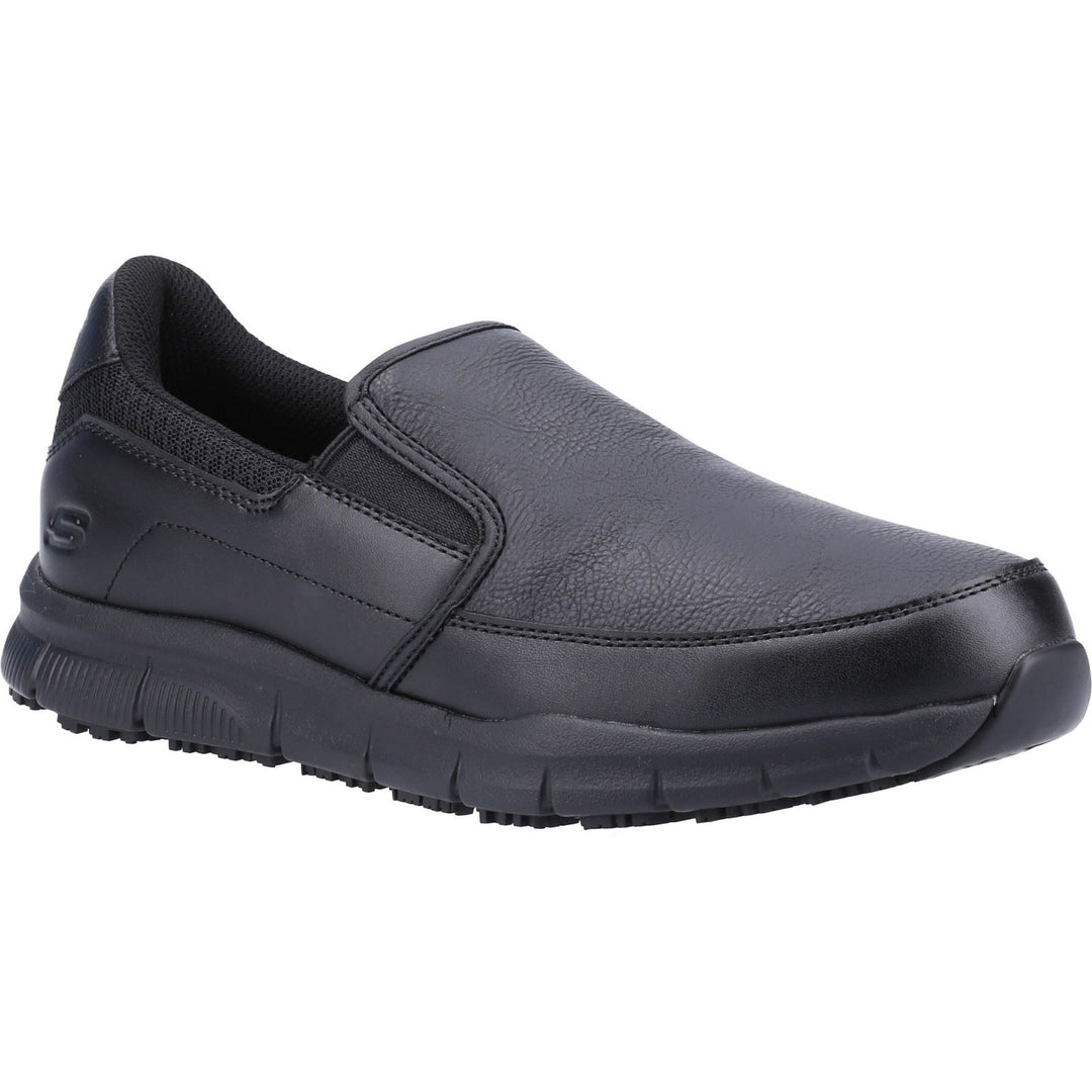 Men's Wide Fit Skechers Sk77236EC Nampa Annod Occupational Trainers in Black - Image 3