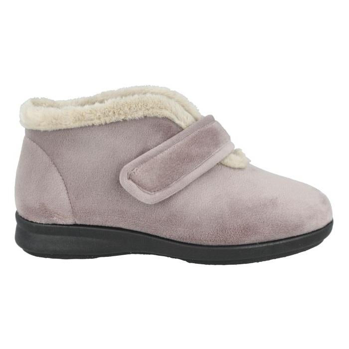 Women's Wide Fit DB Vincent Boots in Sky Blue Velour - Image 6