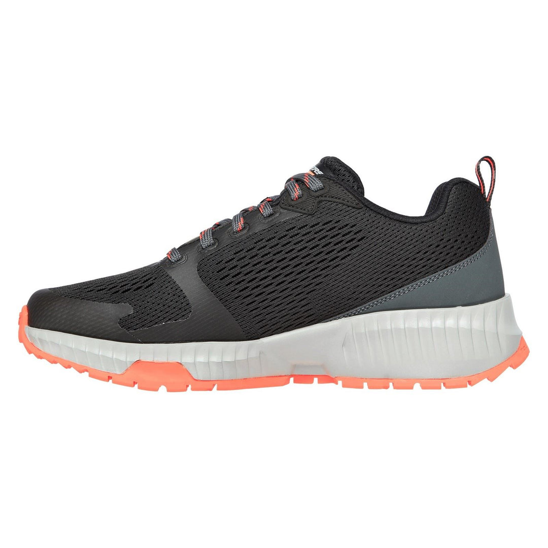 Men's Wide Fit Skechers 232119 Street Flex Eliminator Sports Trainers in Black/Red - Image 4