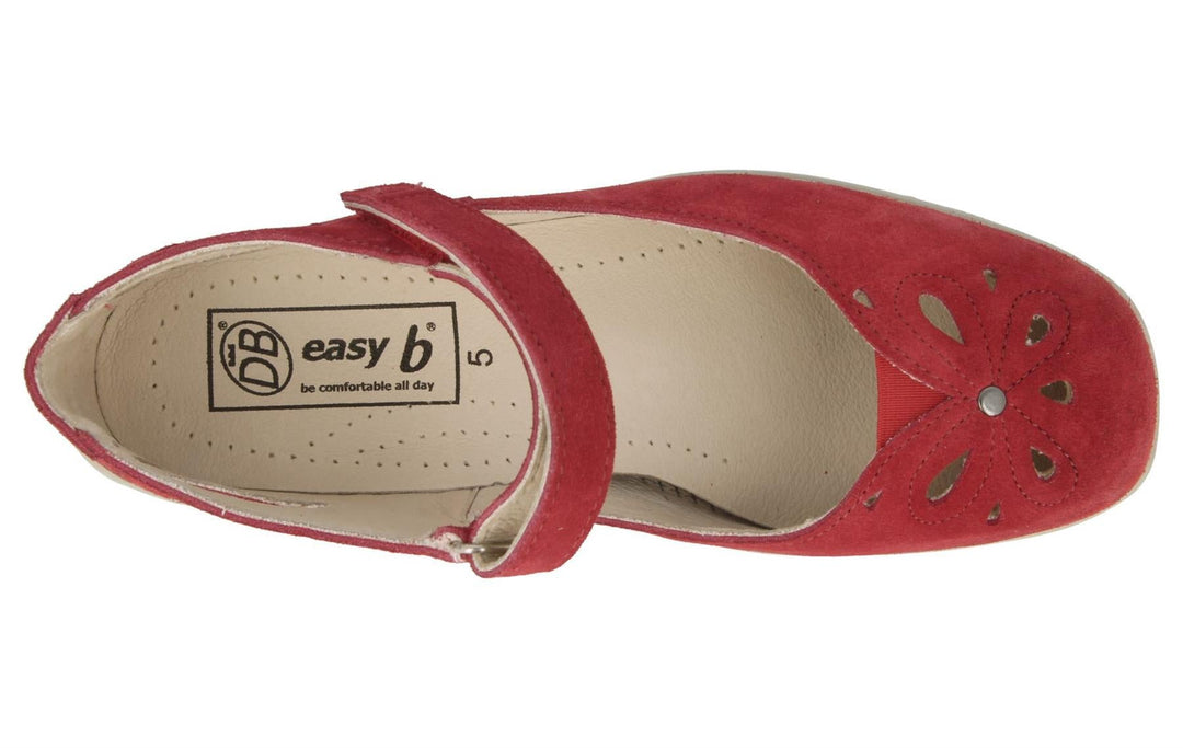 Womens Wide Fit DB Colby Sandals in Navy Suede - Image 8