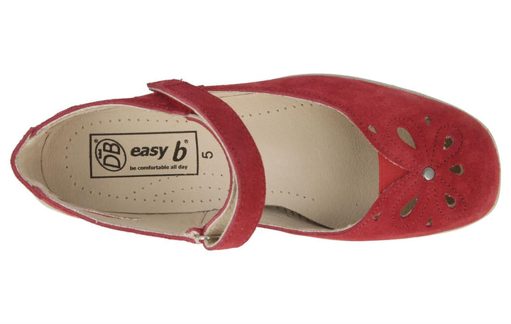 Womens Wide Fit DB Colby Sandals in Navy Suede - Image 1