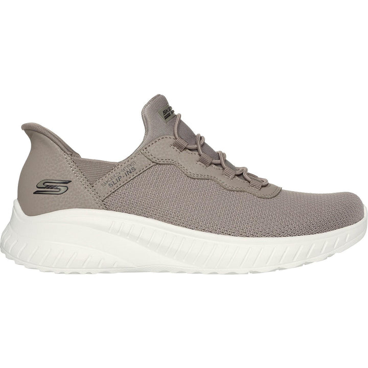 Women's Wide Fit Skechers 117500 Bobs Squad Chaos Daily Inspiration Trainer in Black - Image 1