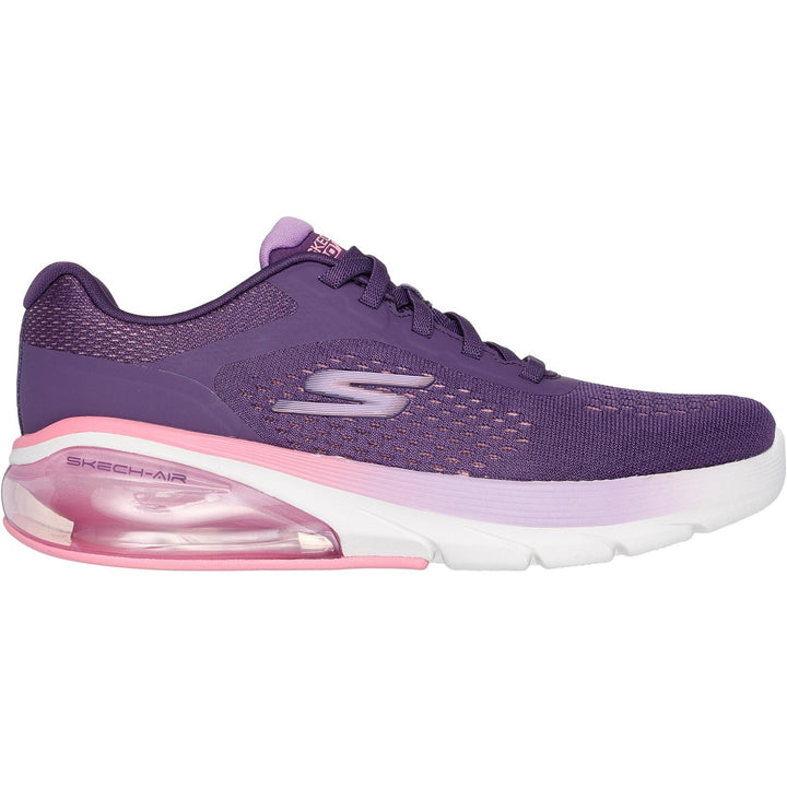 Women's Wide Fit Skechers 124375 Go Walk Air 3.0 Trainers in Navy/Purple - Image 1