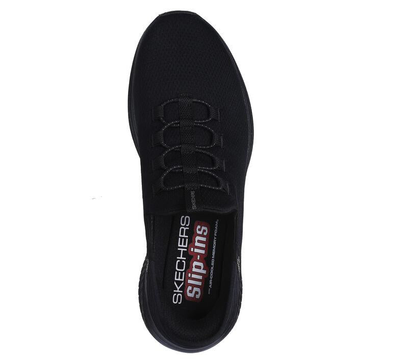 Men's Wide Fit Skechers 232452 Slip-ins Ultra Flex 3.0 Right Away Walking Trainers in Black - Image 5