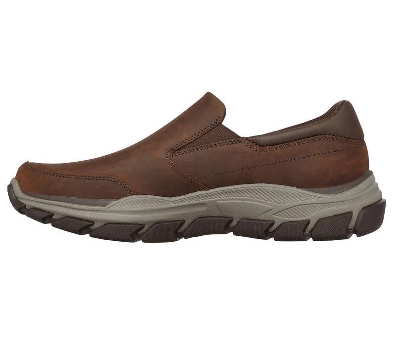 Men's Wide Fit Skechers 204480 Respected Calum Walking Trainers - Cocoa in Cocoa - Image 3