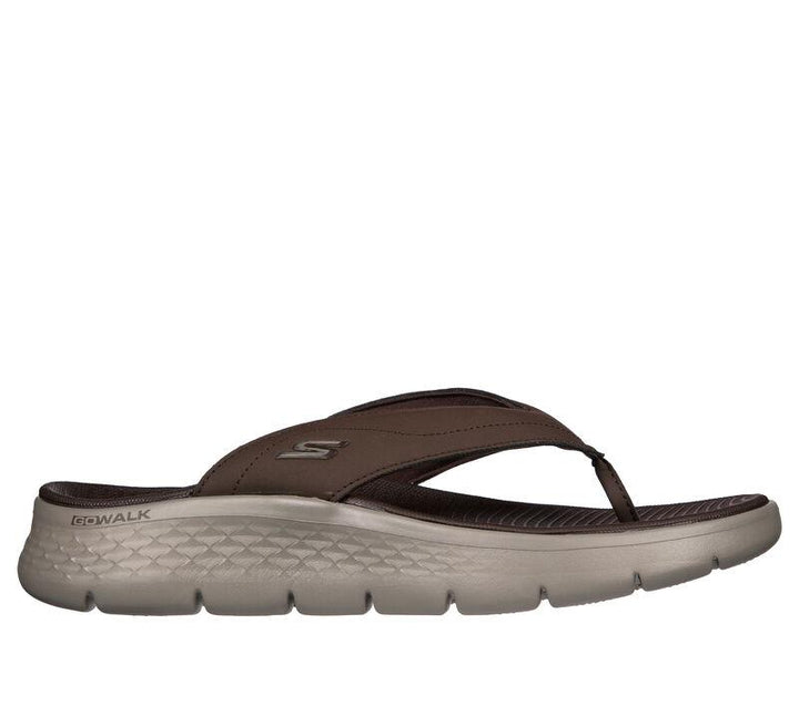 Men's Relaxed Fit Skechers 229202 Go Walk Flex Vallejo Sandals in Chocolate - Image 1