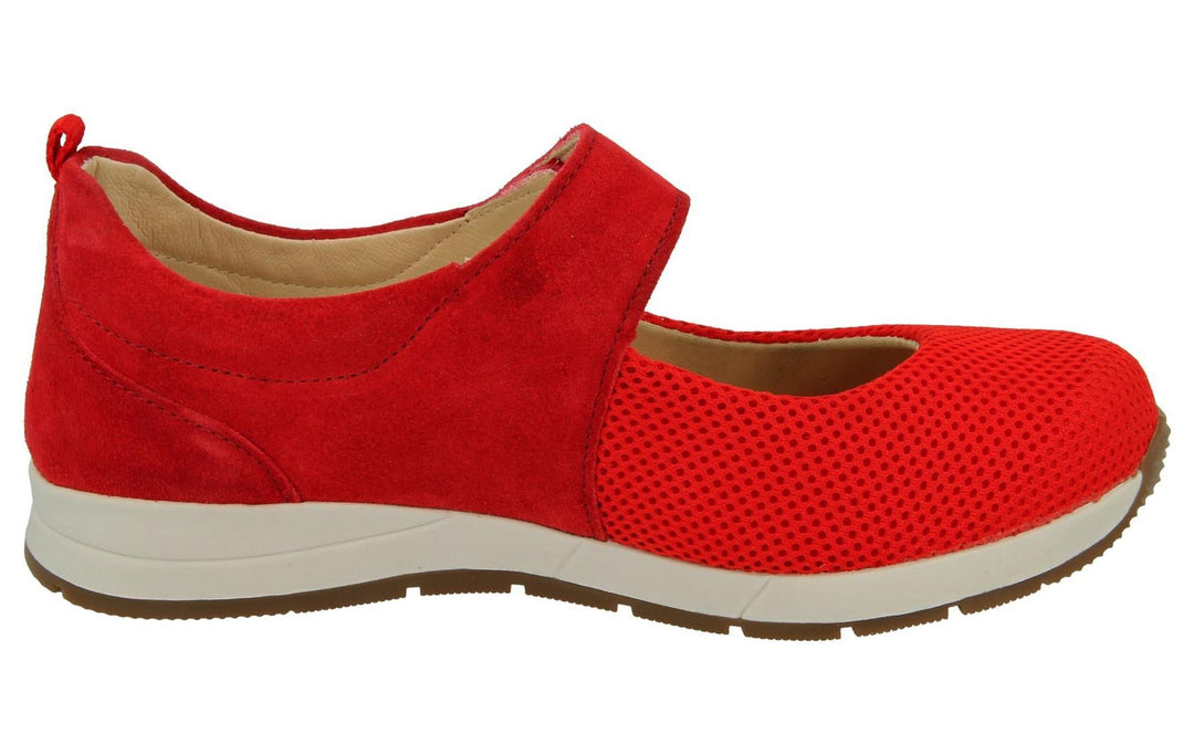 Womens Wide Fit DB Hawaii Canvas Shoes in Sky Blue Suede / Mesh - Image 15