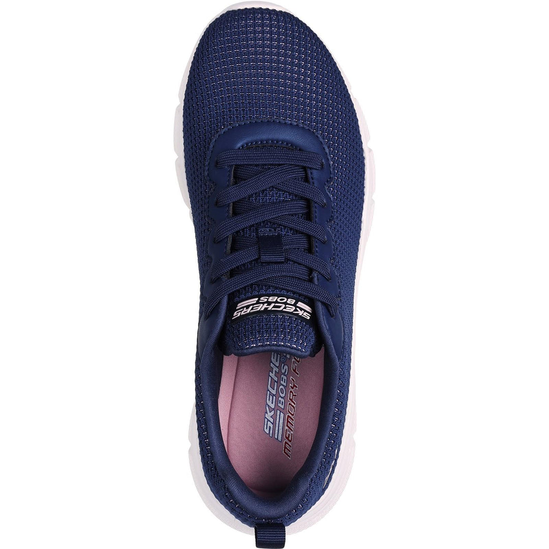 Women's Wide Fit Skechers 117346 Bobs Sport B Flex Visionary Essence Trainers in Black - Image 8
