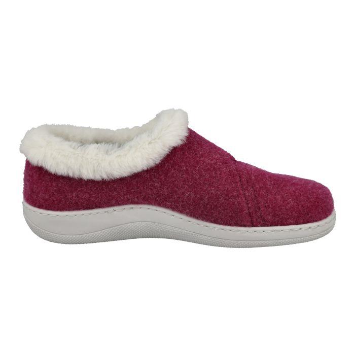 Women's Wide Fit DB Talala Slippers in Navy Felt - Image 1
