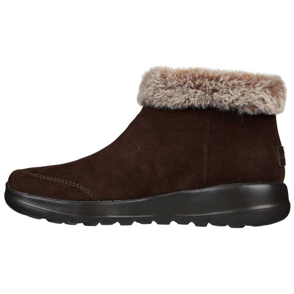 Women's Wide Fit Skechers 144041 On The Go Joy - First Glance Boots in Black/Grey - Image 9