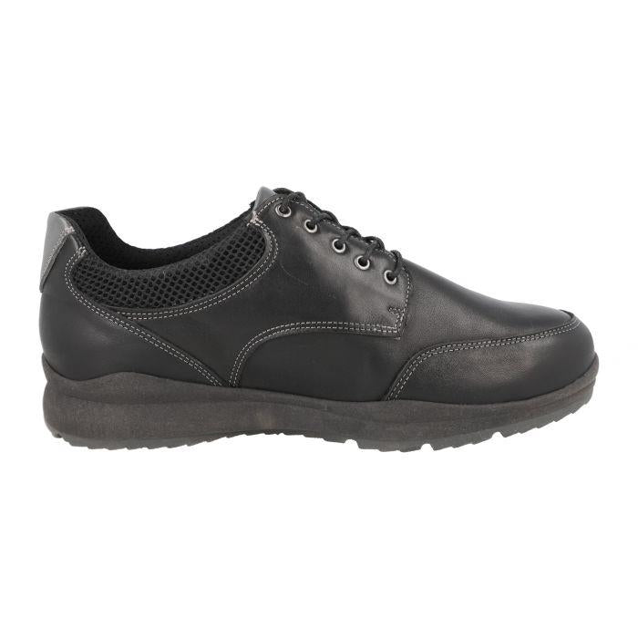 Men's Wide Fit DB Constantine Shoes in Black - Image 4