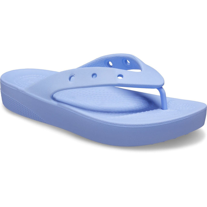 Women's Crocs 207714 Classic Platform Flip Flop in Bone - Image 1