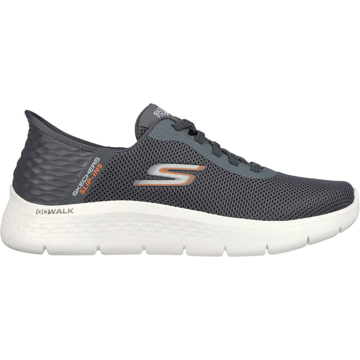 Men's Wide Fit Skechers 216496 Slip-ins Go Walk Flex Trainers in Grey - Image 1