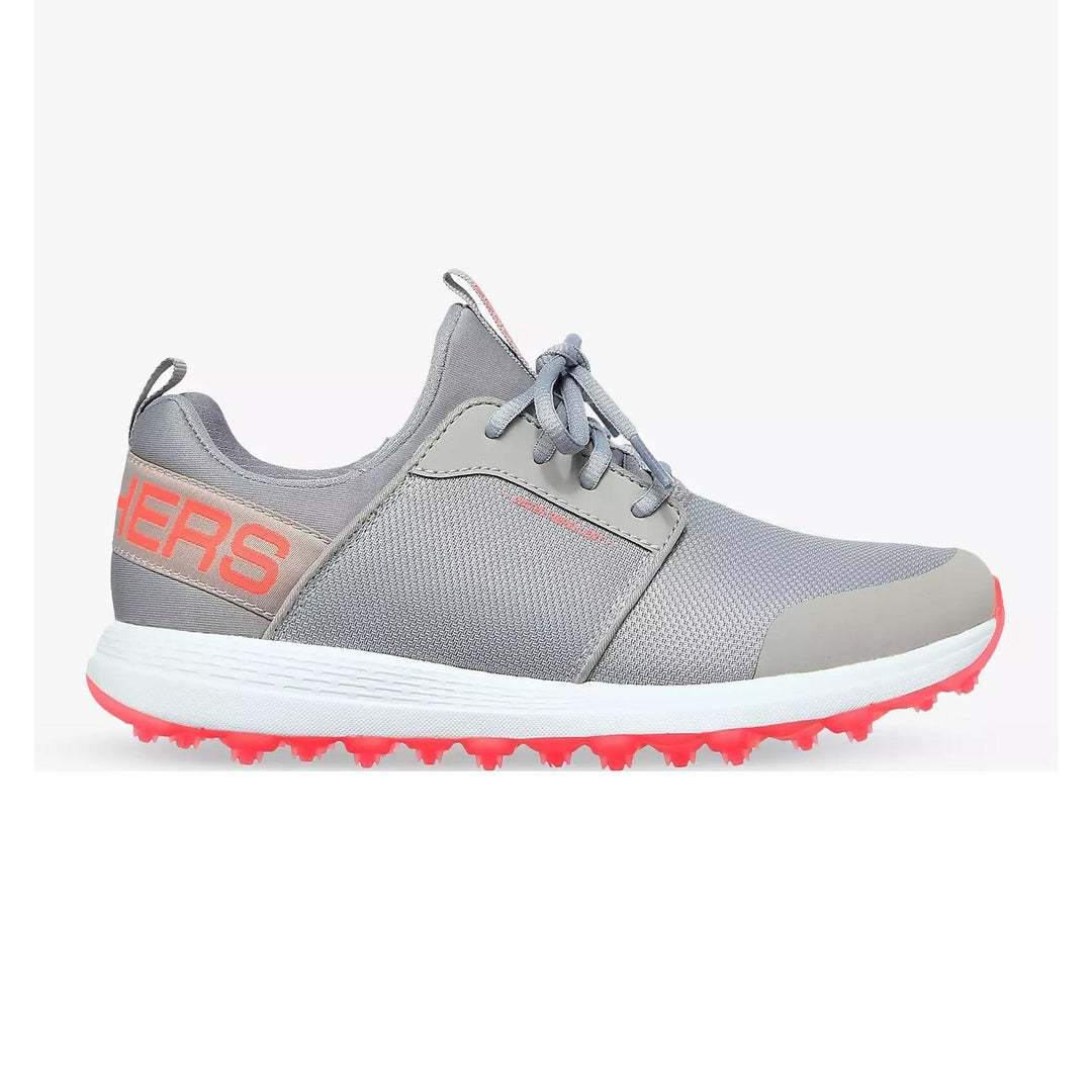 Women's Relaxed Fit Skechers Go Golf Max Sport Sports Shoes in Grey/Coral - Image 2