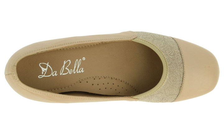 Women's Wide Fit DB Atlantic Shoes in Black Leather / Stretch Textile - Image 1