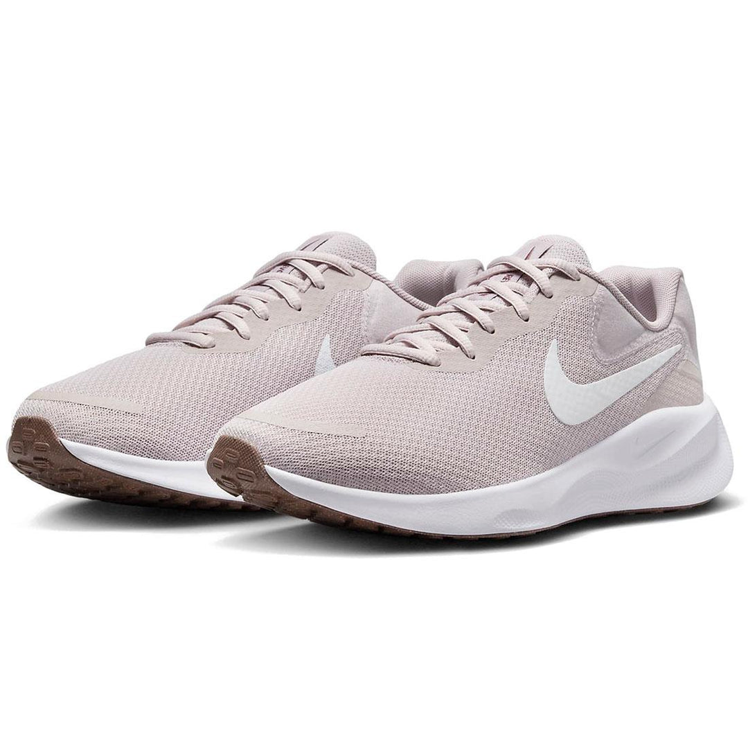 Women's Wide Fit Nike FZ6829-007 Revolution 7 Trainers in Mauve/White - Image 5