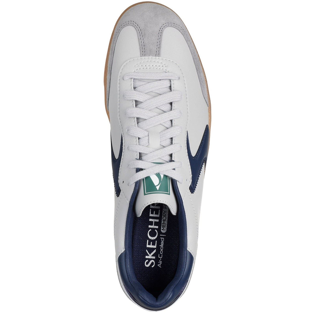 Men's Wide Fit Skechers 254150 Hotshot Pyke Trainers in Grey/Navy - Image 5