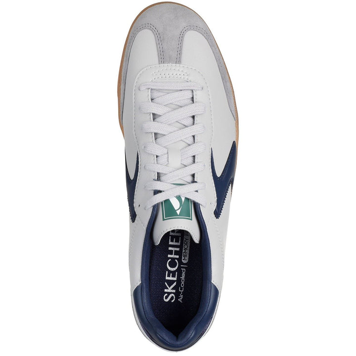Men's Wide Fit Skechers 254150 Hotshot Pyke Trainers in Grey/Navy - Image 1