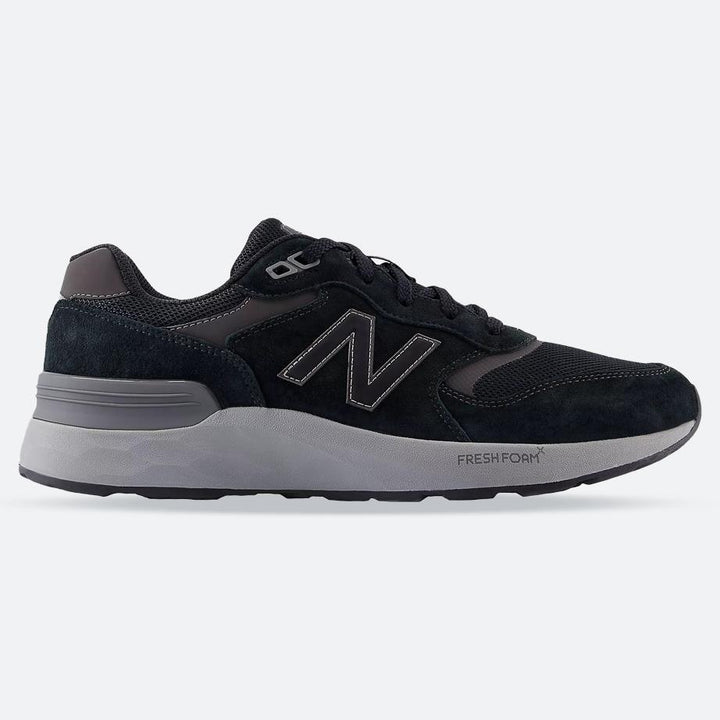 Mens Wide Fit New Balance MW880B Walking Running Black Trainers Main View